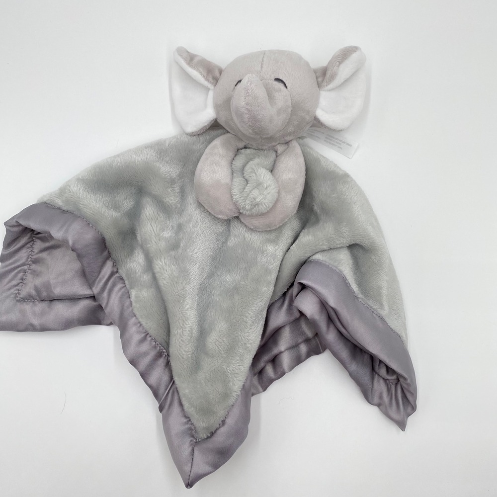 Carters Gray Elephant Security‎ Blanket Plush Lovey Baby Toy 13" 2020